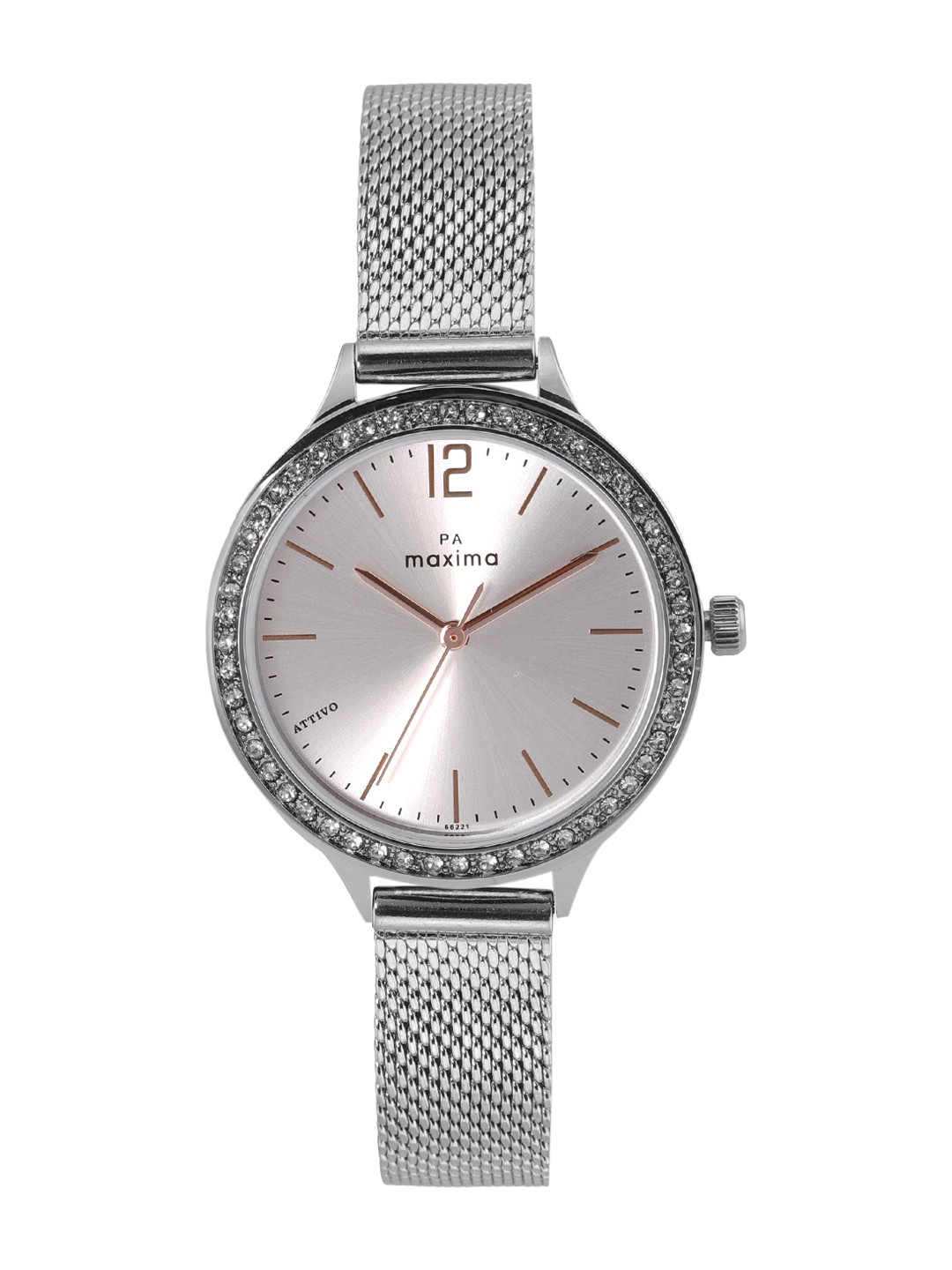 

maxima Women Bracelet Style Straps Analogue Watch 66221CMLI, Silver