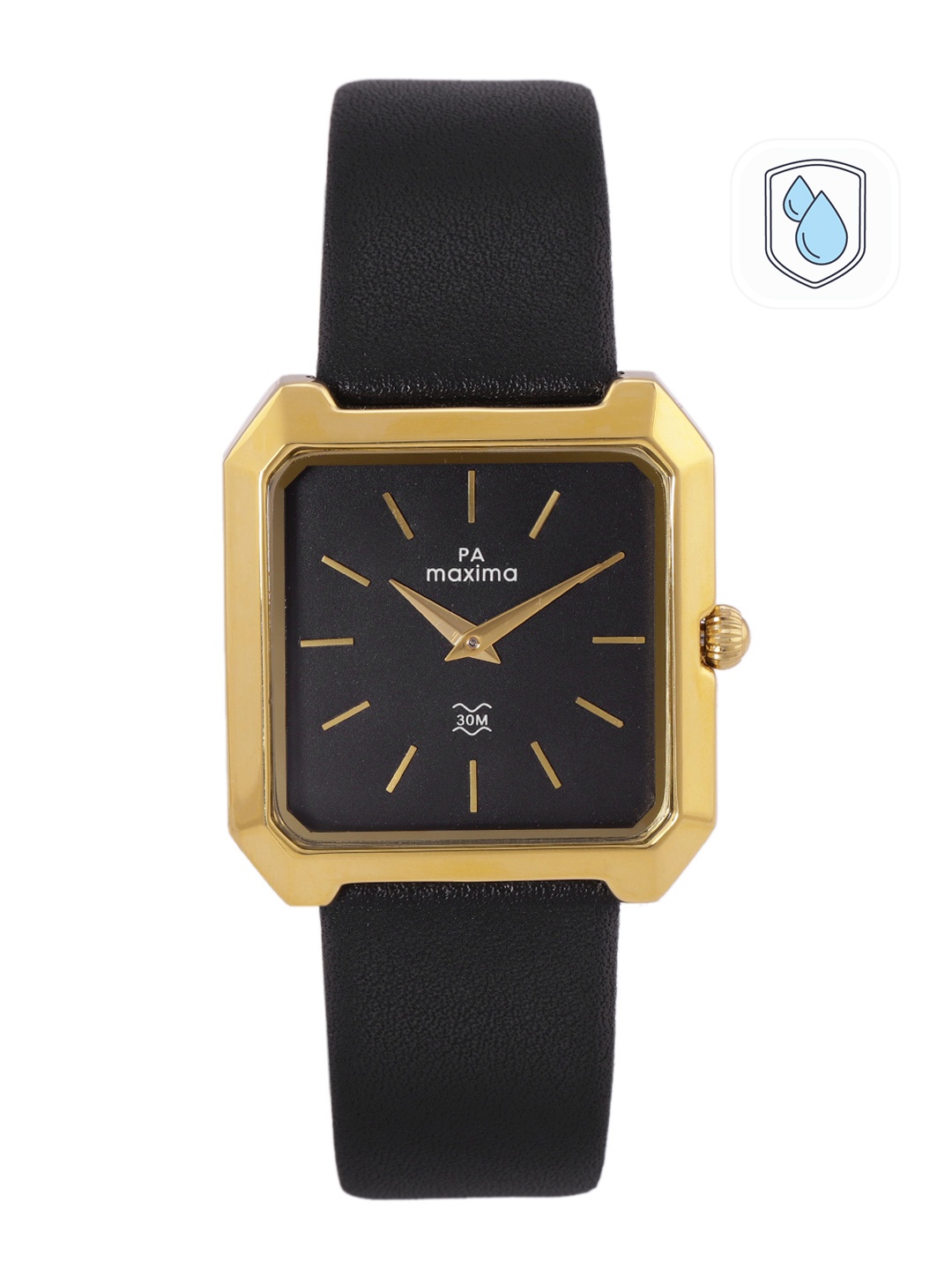 

maxima Women Analogue Watch 58191LMLY, Black