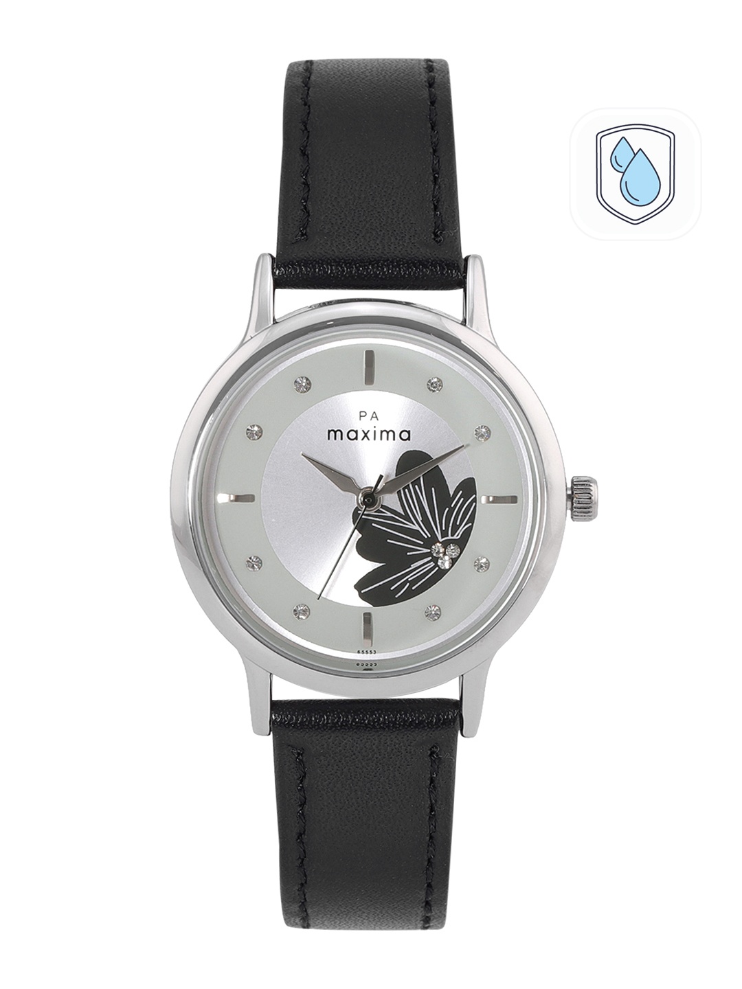 

maxima Women Printed Analogue Watch 65553LMLI, Silver