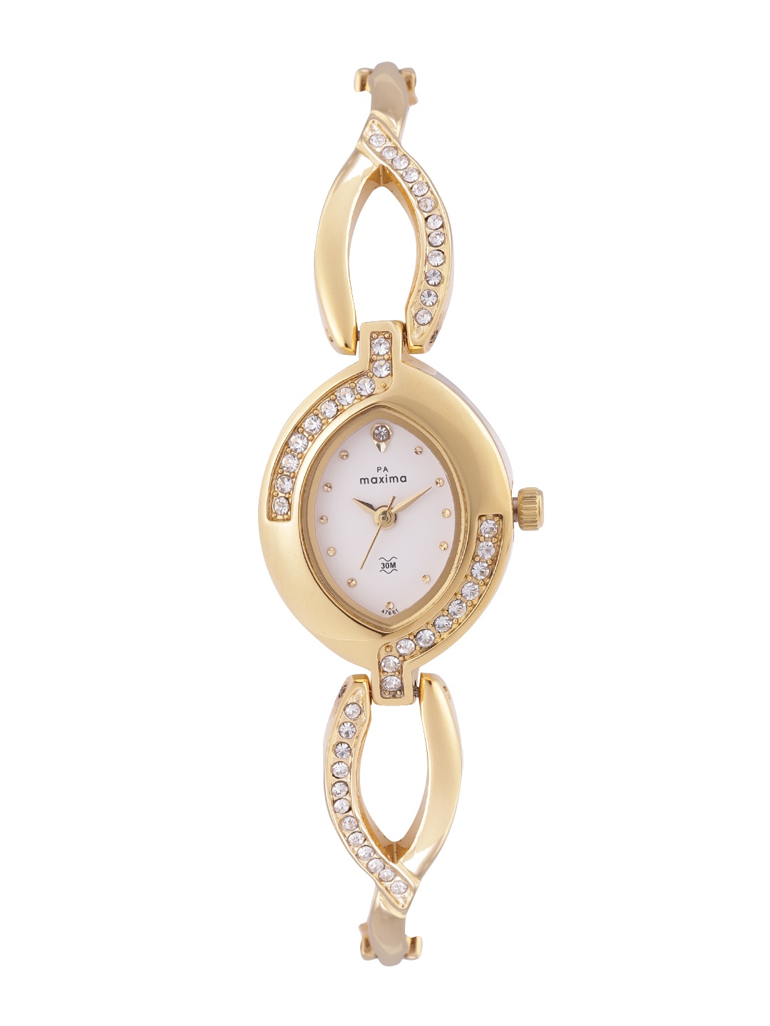 

maxima Women Bracelet Style Straps Analogue Watch 47681BMLY, White