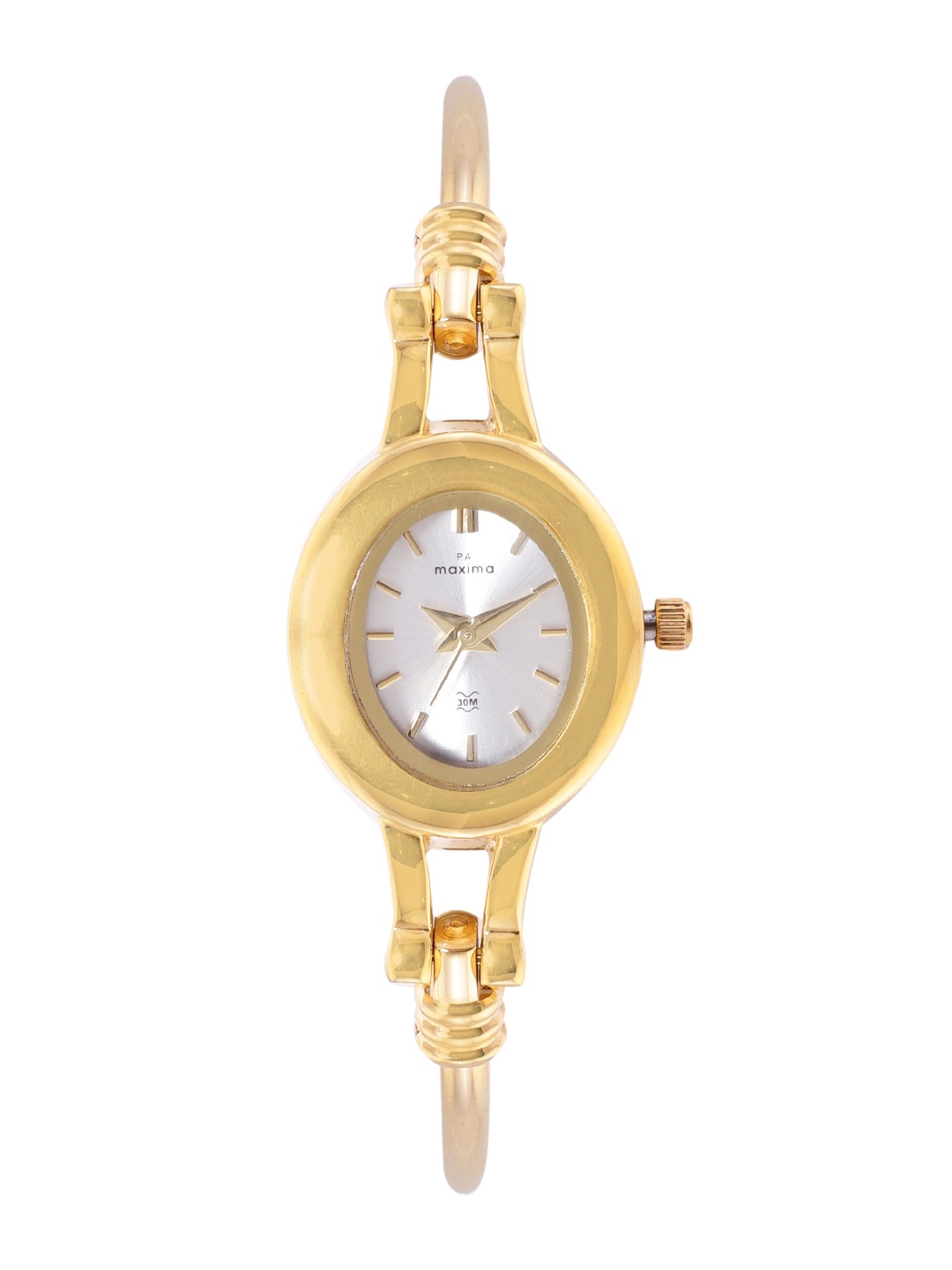 

maxima Women Bangle Style Analogue Watch 58850BMLY, Gold