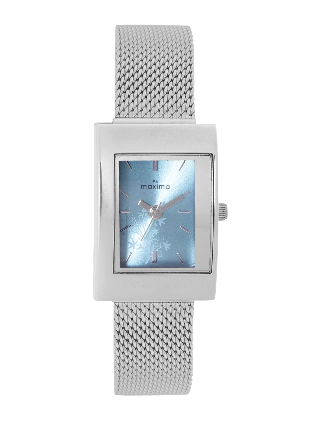 

maxima Women Stainless Steel Bracelet Style Straps Attivo Analogue Watch 58482CMLI, Blue