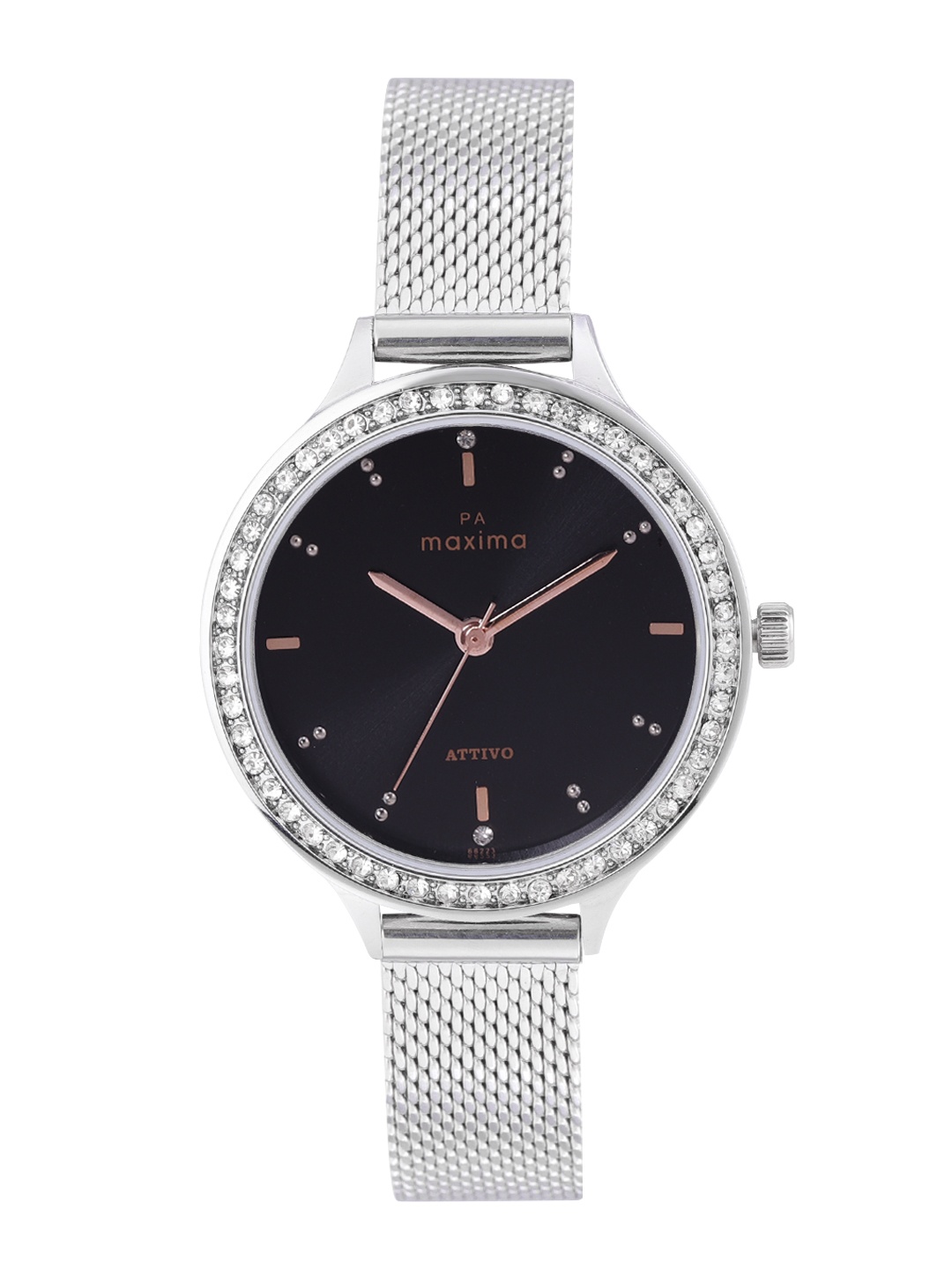 

maxima Women Attivo Analogue Watch 66223CMLI, Black