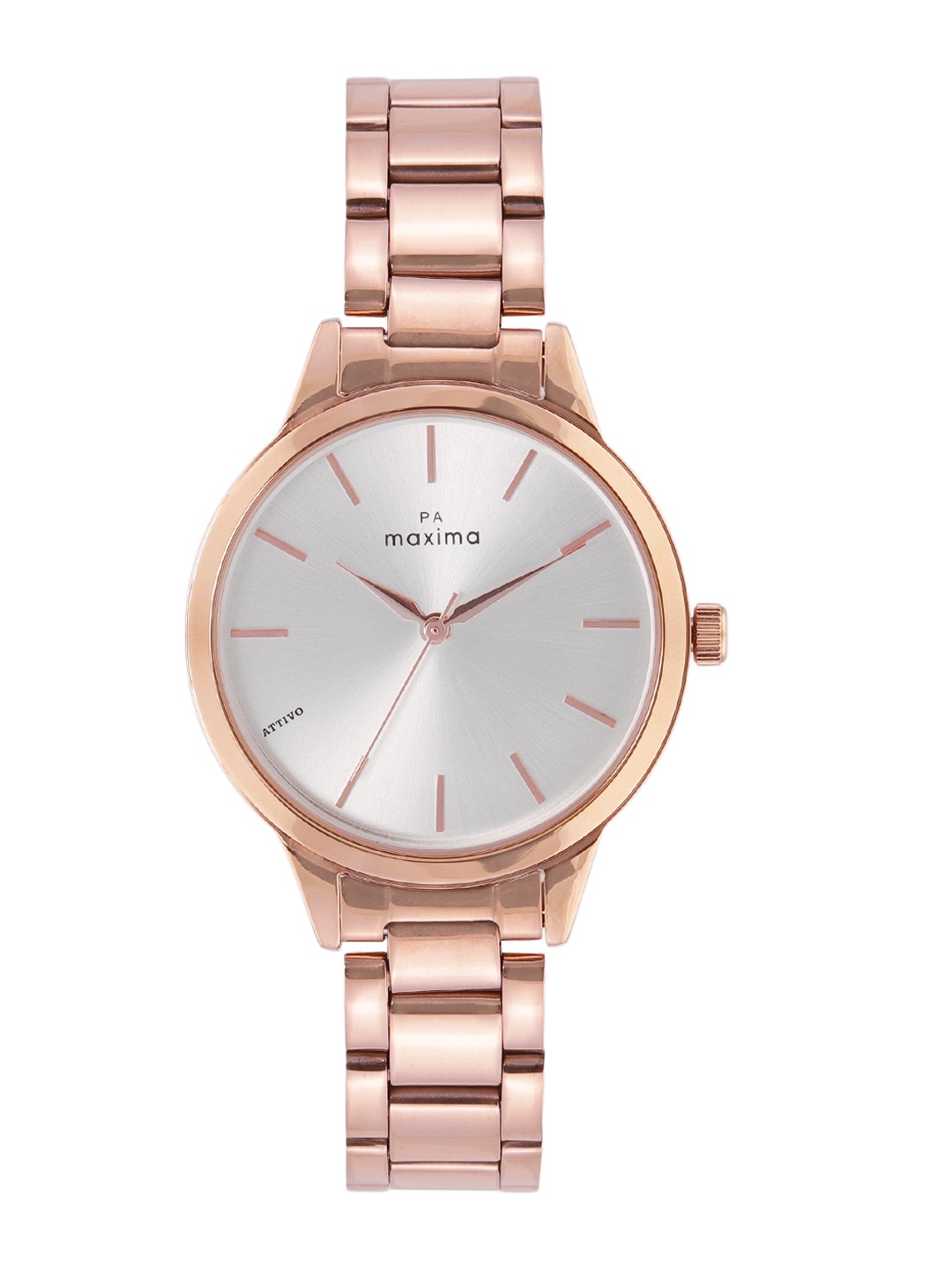 

maxima Women Bracelet Style Straps Analogue Watch 66071CMLR, Silver
