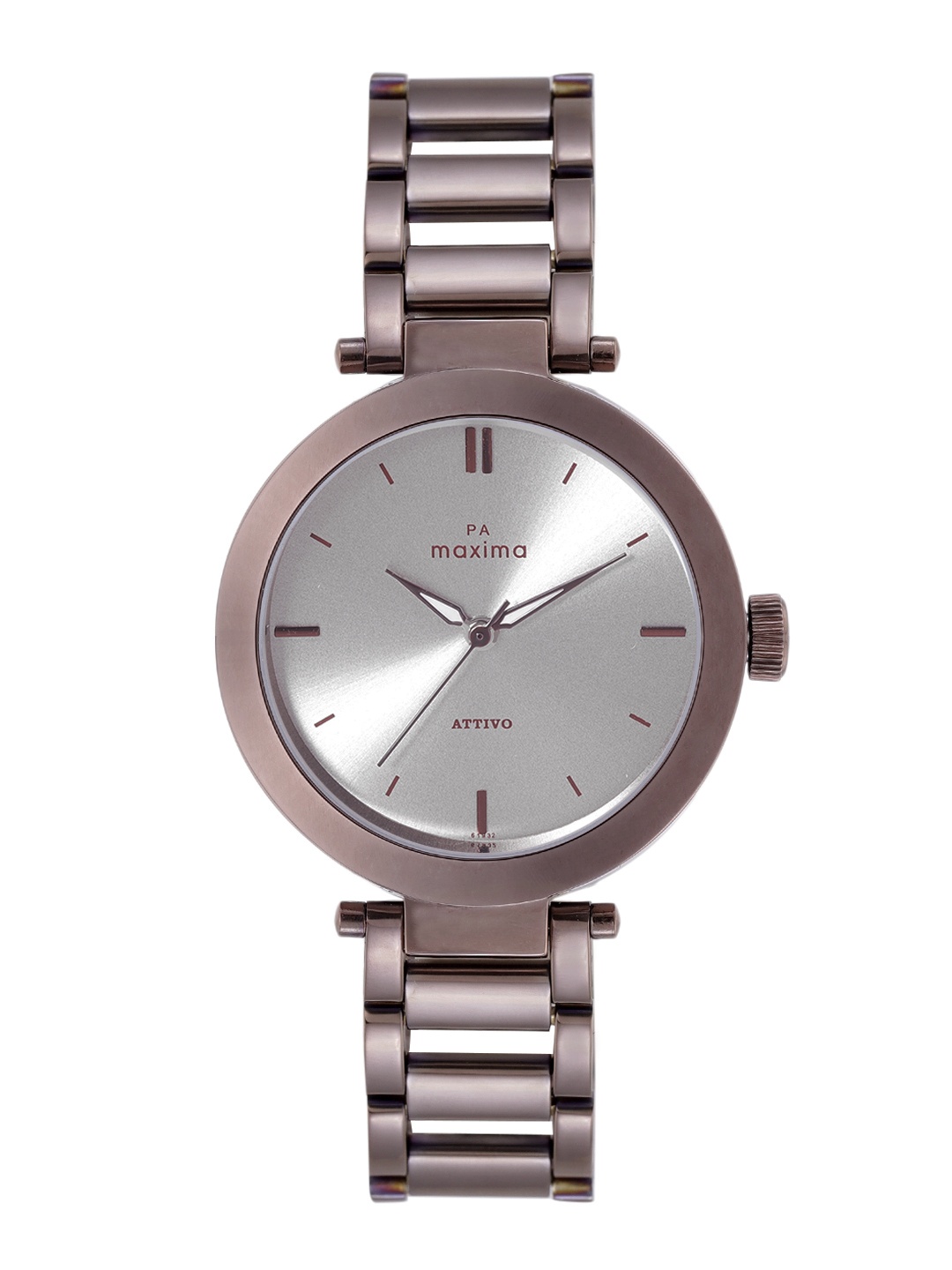 

maxima Women Stainless Steel Bracelet Style Straps Analogue Watch 61932CMLE, Silver