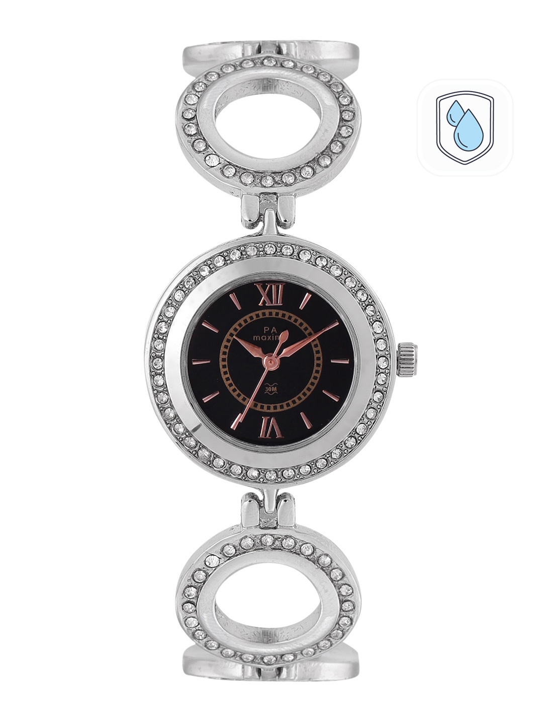 

maxima Women Bracelet Style Straps Analogue Watch 52691BMLI, Black