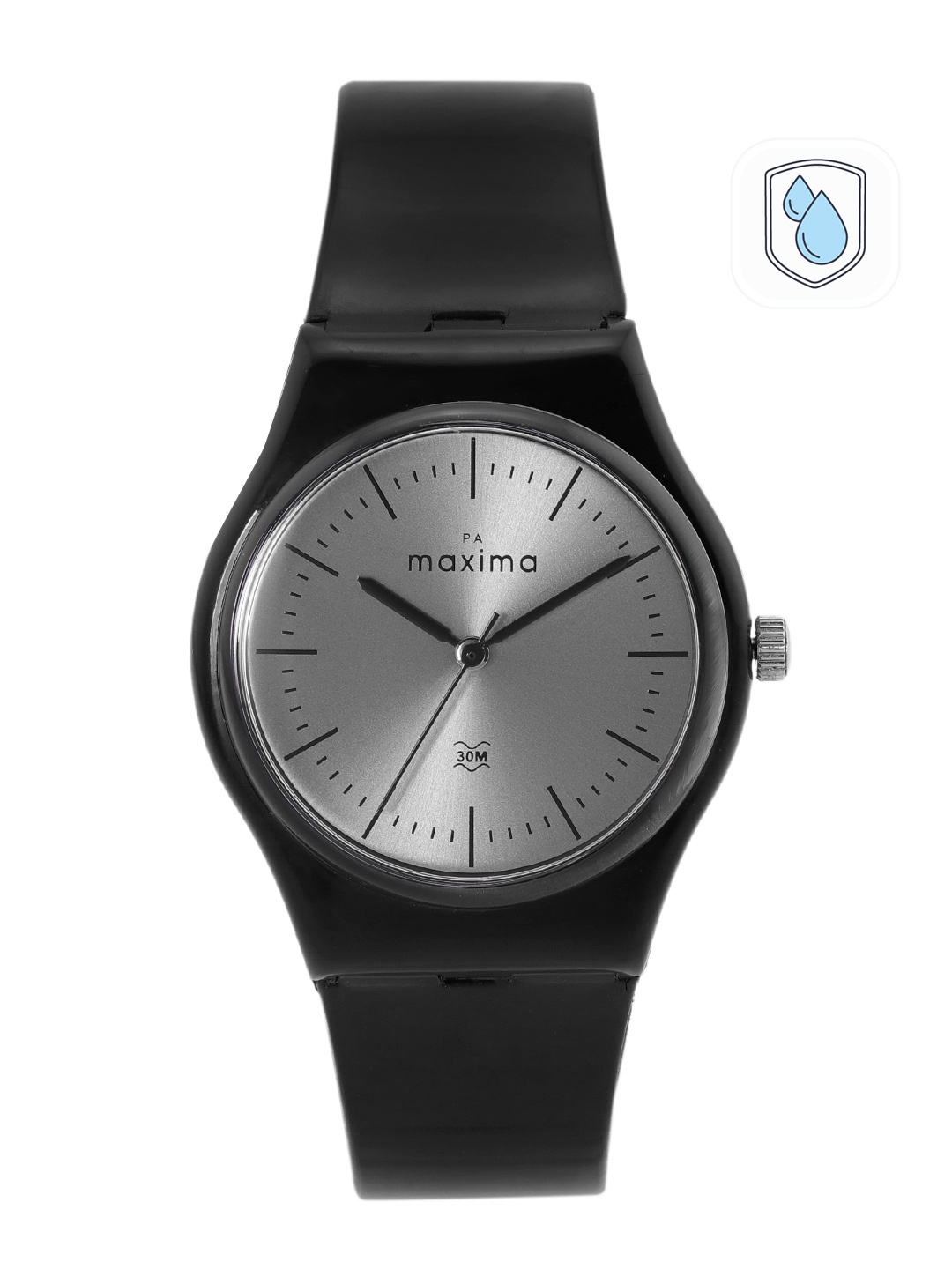 

maxima Men Fiber Analogue Watch 03376PPGW, Grey