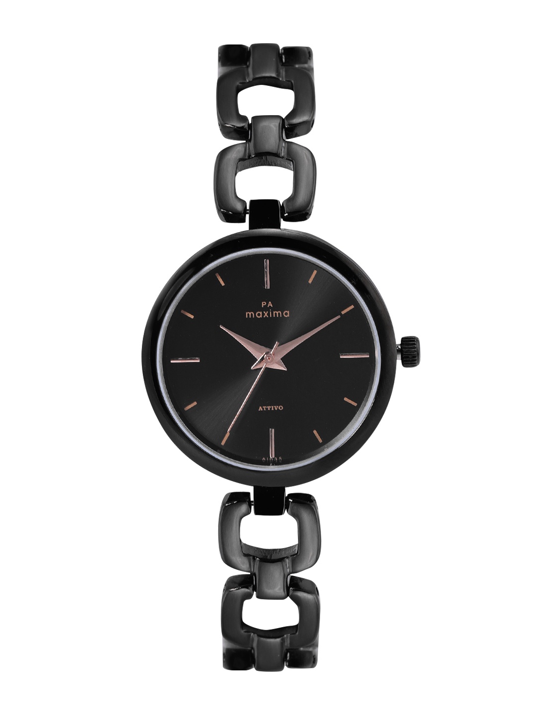 

maxima Women Attivo Analogue Watch 61035BMLB, Black