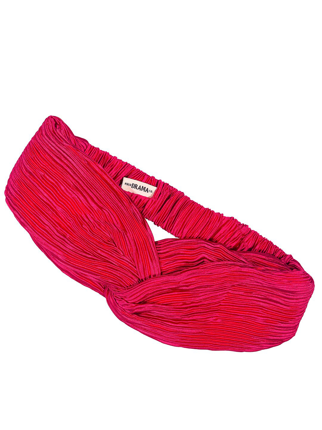 

HAIR DRAMA COMPANY Women Embellished Pleated Hairband, Pink