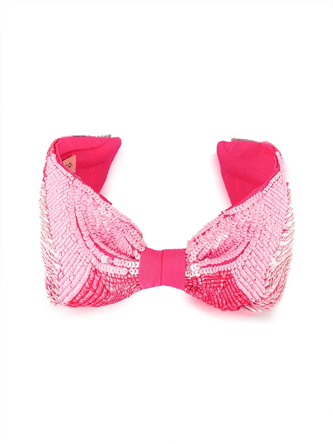 

HAIR DRAMA CO. Women Camouflage Knotted Embellished Hairband, Pink