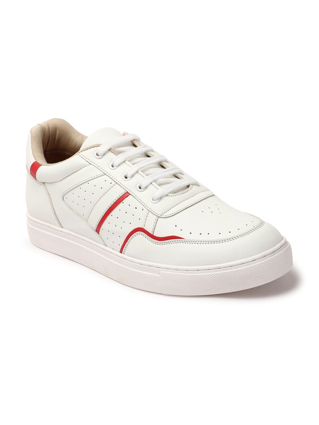 

Carlton London sports Men Perforations Comfort Insole Basics Sneakers, White