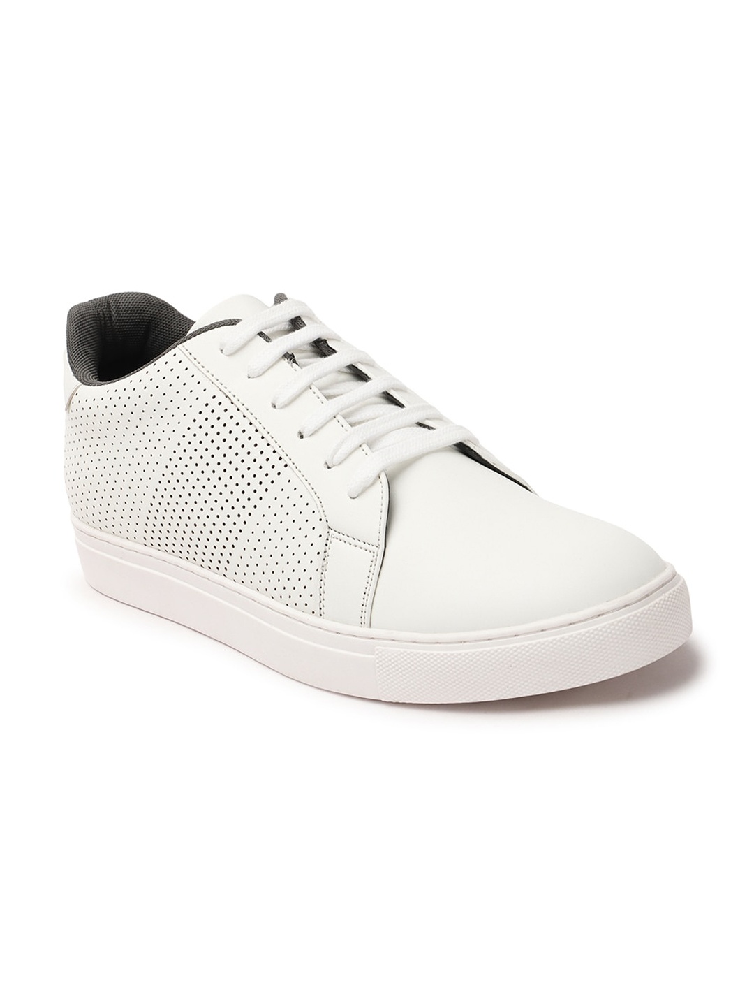 

Carlton London sports Men Perforations Comfort Insole Basics Sneakers, White