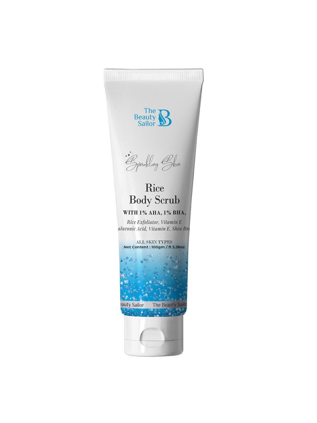

The Beauty Sailor Sparkling Skin Rice Body Scrub with AHA & BHA - 100 g, White