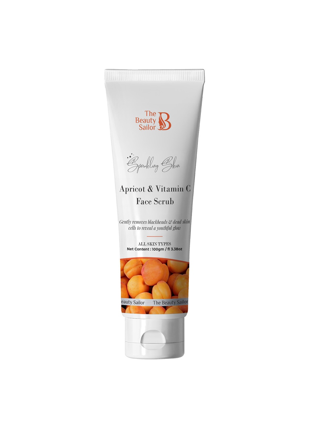 

The Beauty Sailor Sparkling Skin Apricot & Vitamin C Face Scrub - 100 g, White