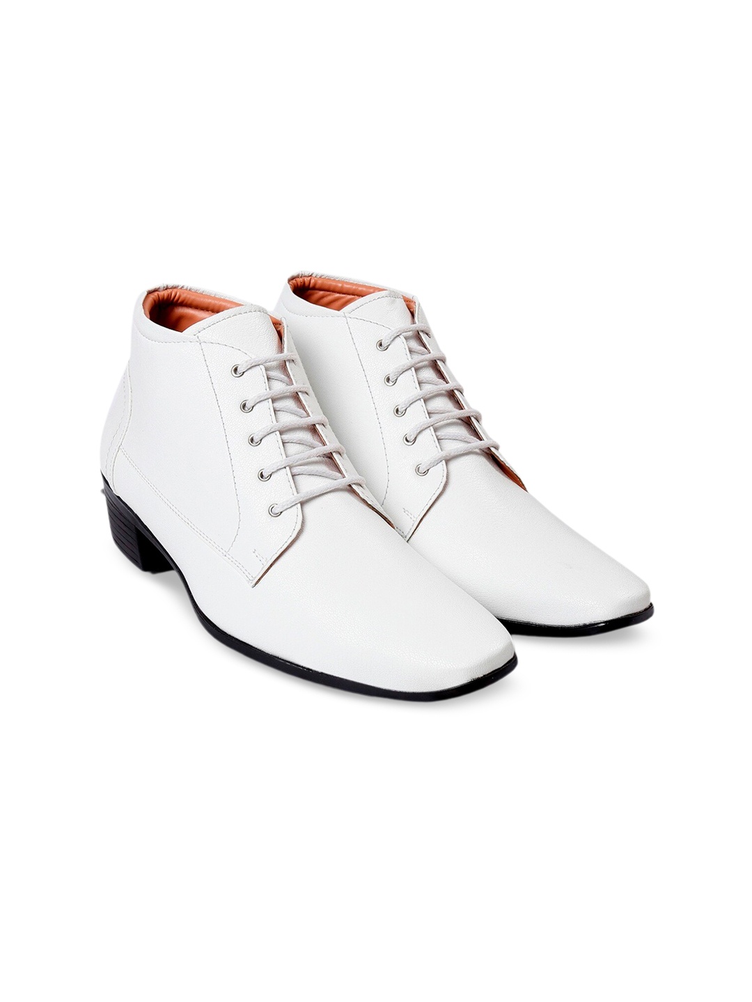 

Bxxy Men Round Toe Regular Boots, White