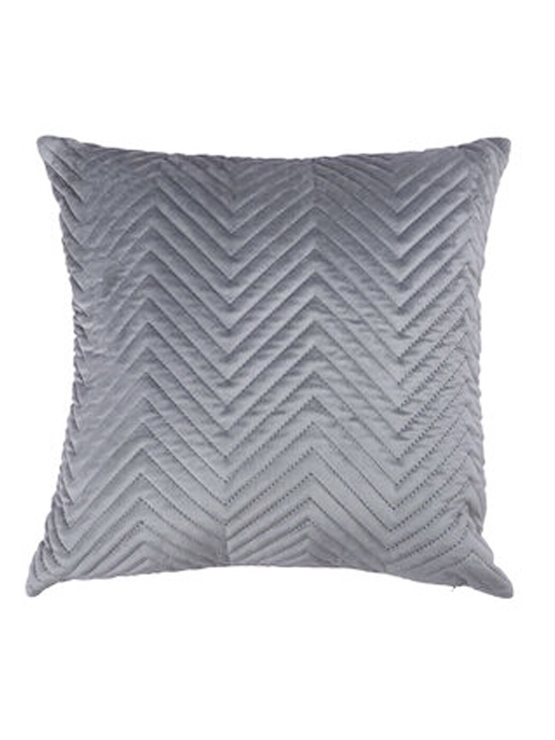 

Lushomes Grey Geometric Square Cushion Cover