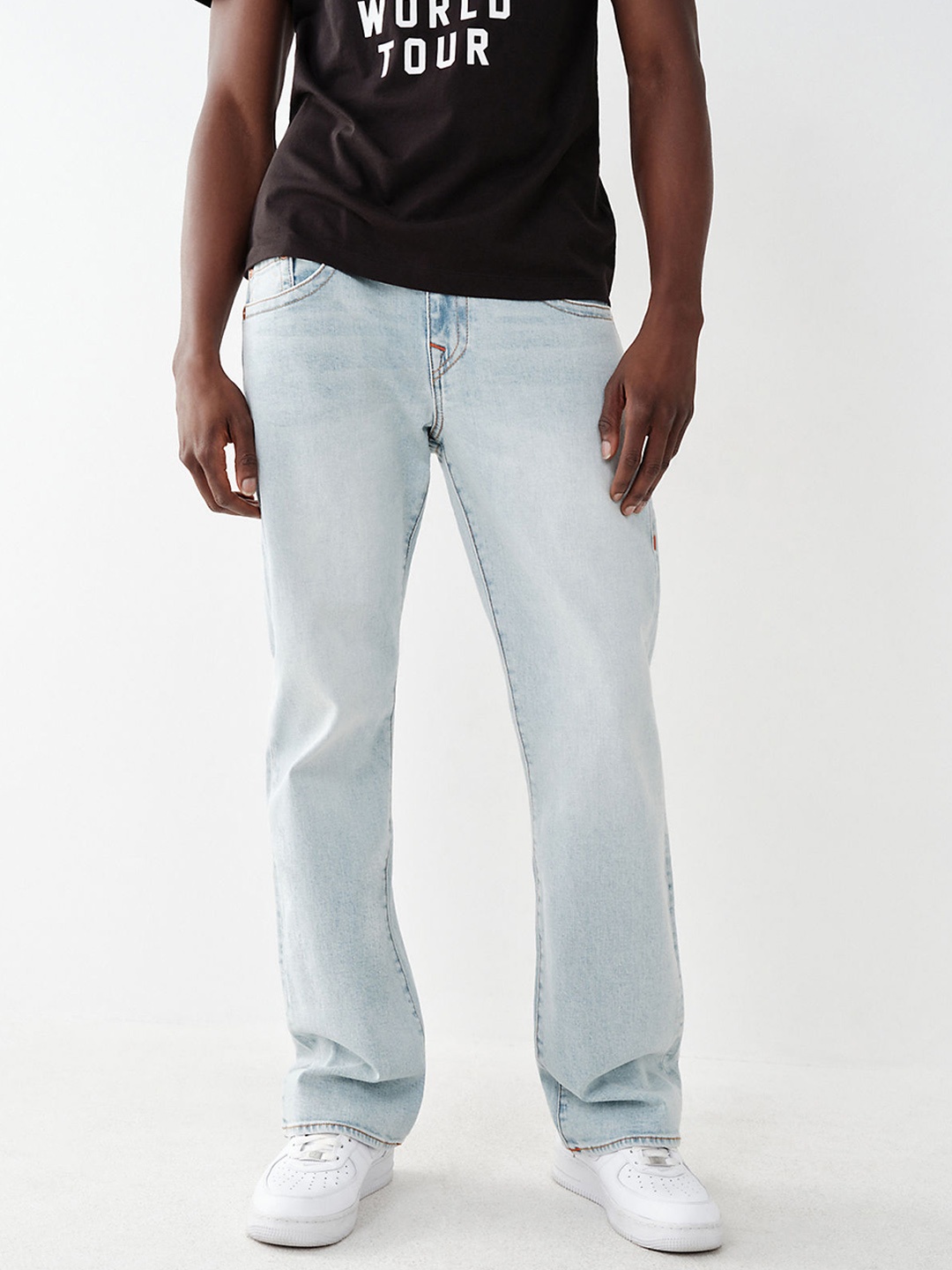 

True Religion Men SN Billy Bootcut Mid-Rise Heavy Fade Jeans, Blue