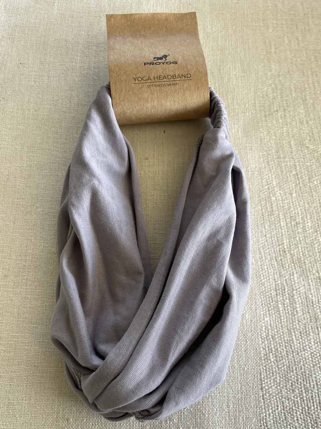 

Proyog Cotton Lycra Stretchable Bandana Sukha Headband, Grey