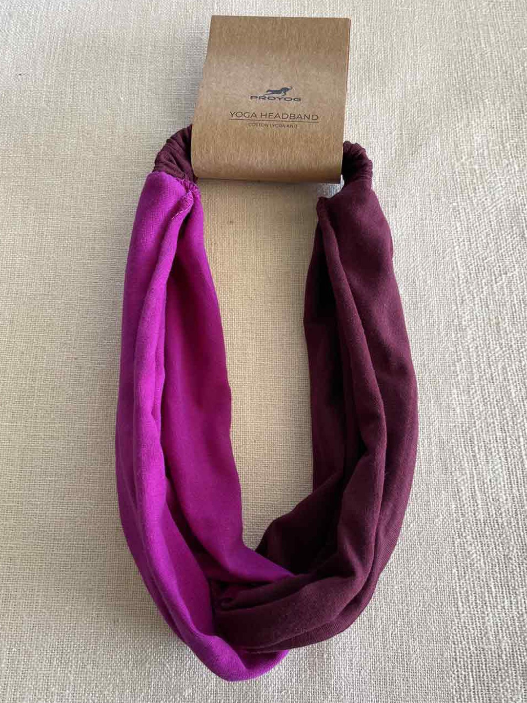 

Proyog Colourblocked Cotton Lycra Stretchable Bandana Sukha Headband, Purple