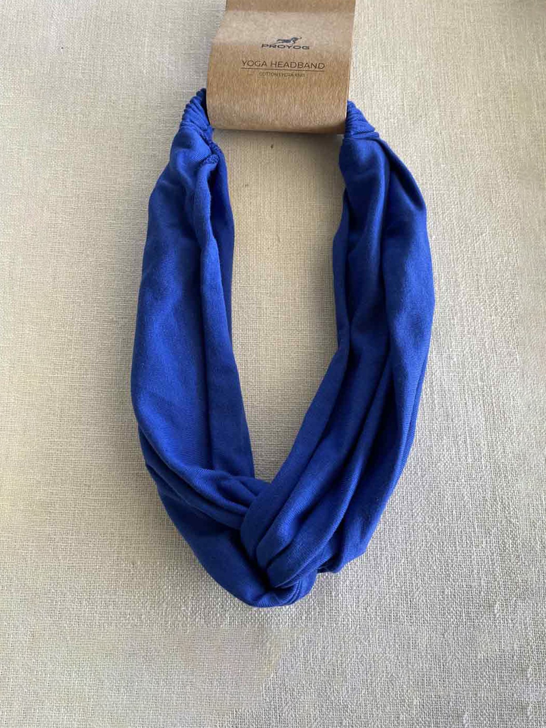 

Proyog Cotton Lycra Stretchable Bandana Sukha Headband, Blue