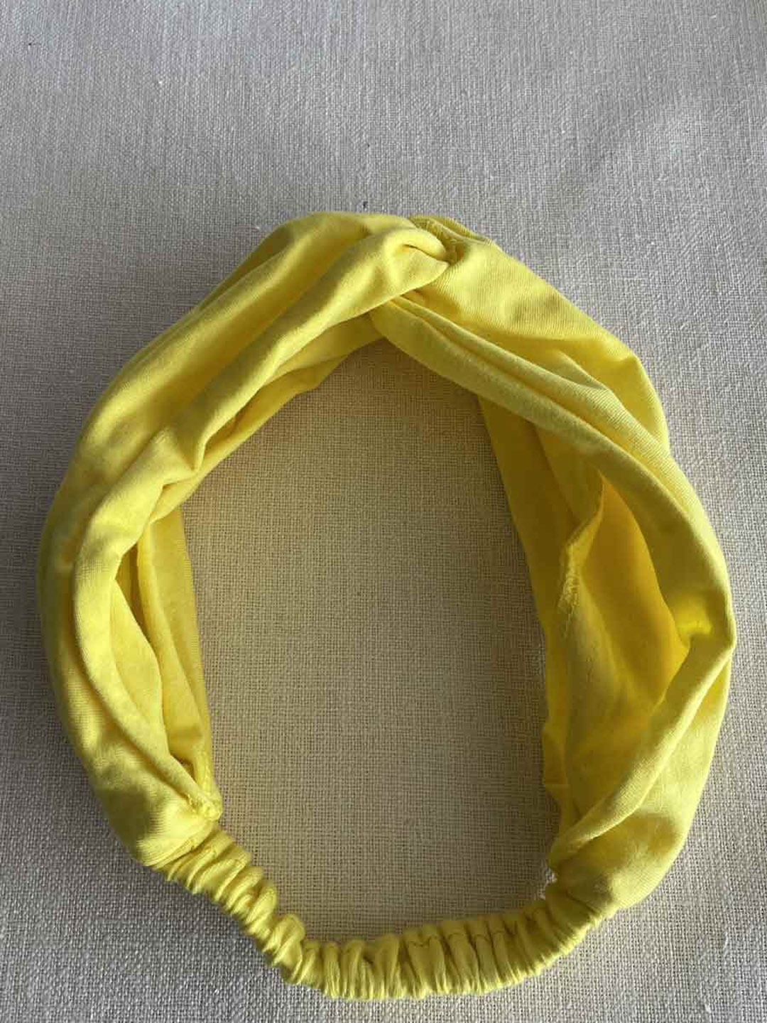 

Proyog Cotton Lycra Stretchable Bandana Sukha Headband, Lime green