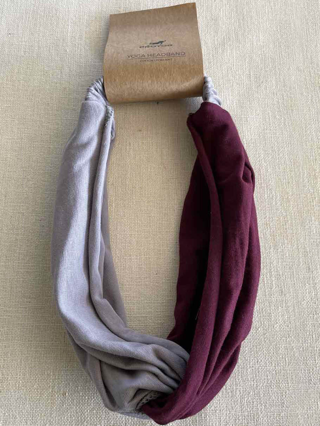 

Proyog Colourblocked Cotton Lycra Stretchable Bandana Sukha Headband, Grey