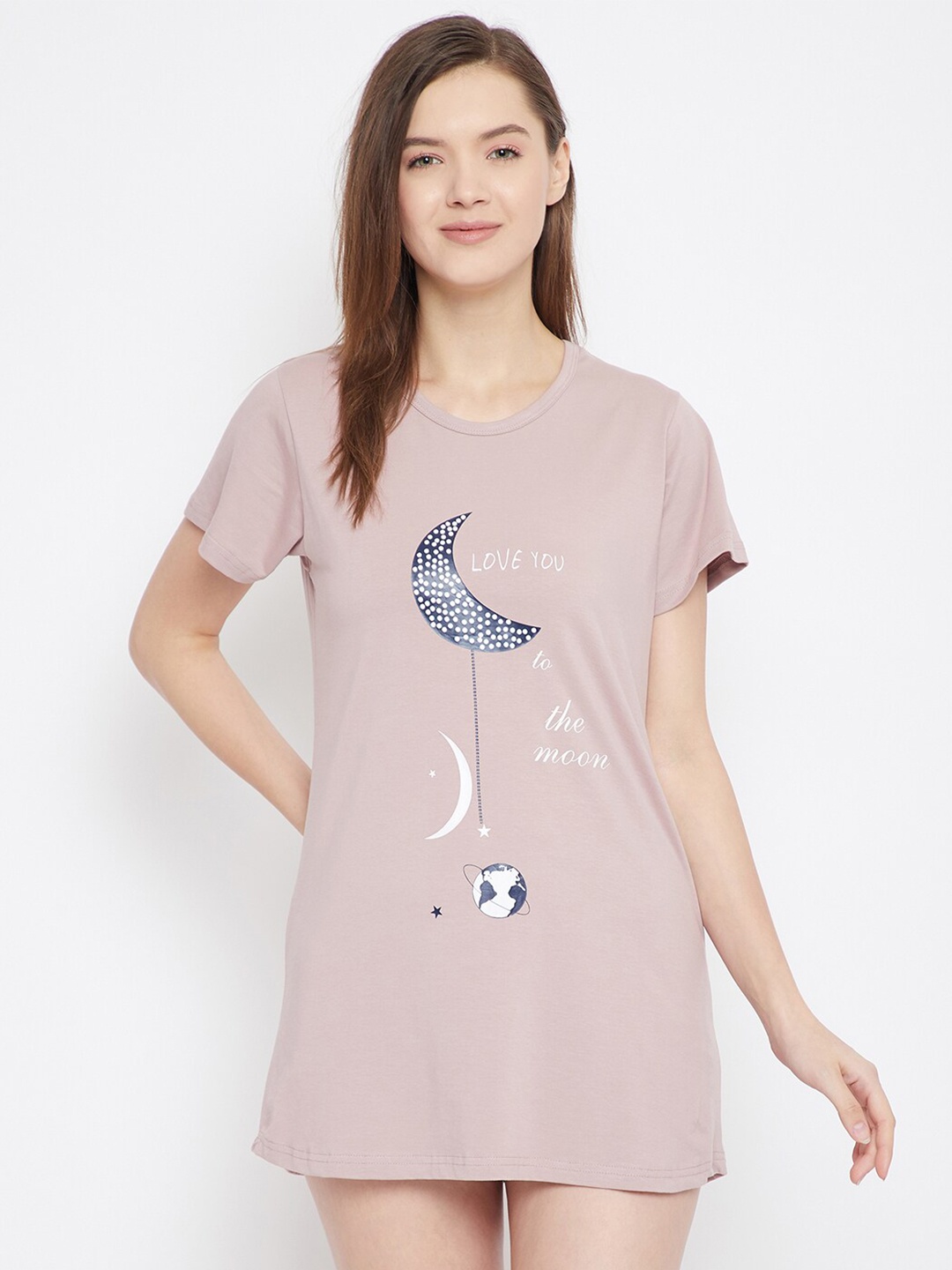 

FRENCH FLEXIOUS Graphic Printed Loose Fit T-Shirt, Beige