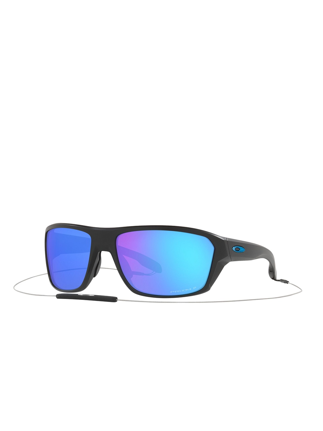

OAKLEY Men Polarized Blue Lens Rectangle Sunglasses - 0OO941694163164, Black