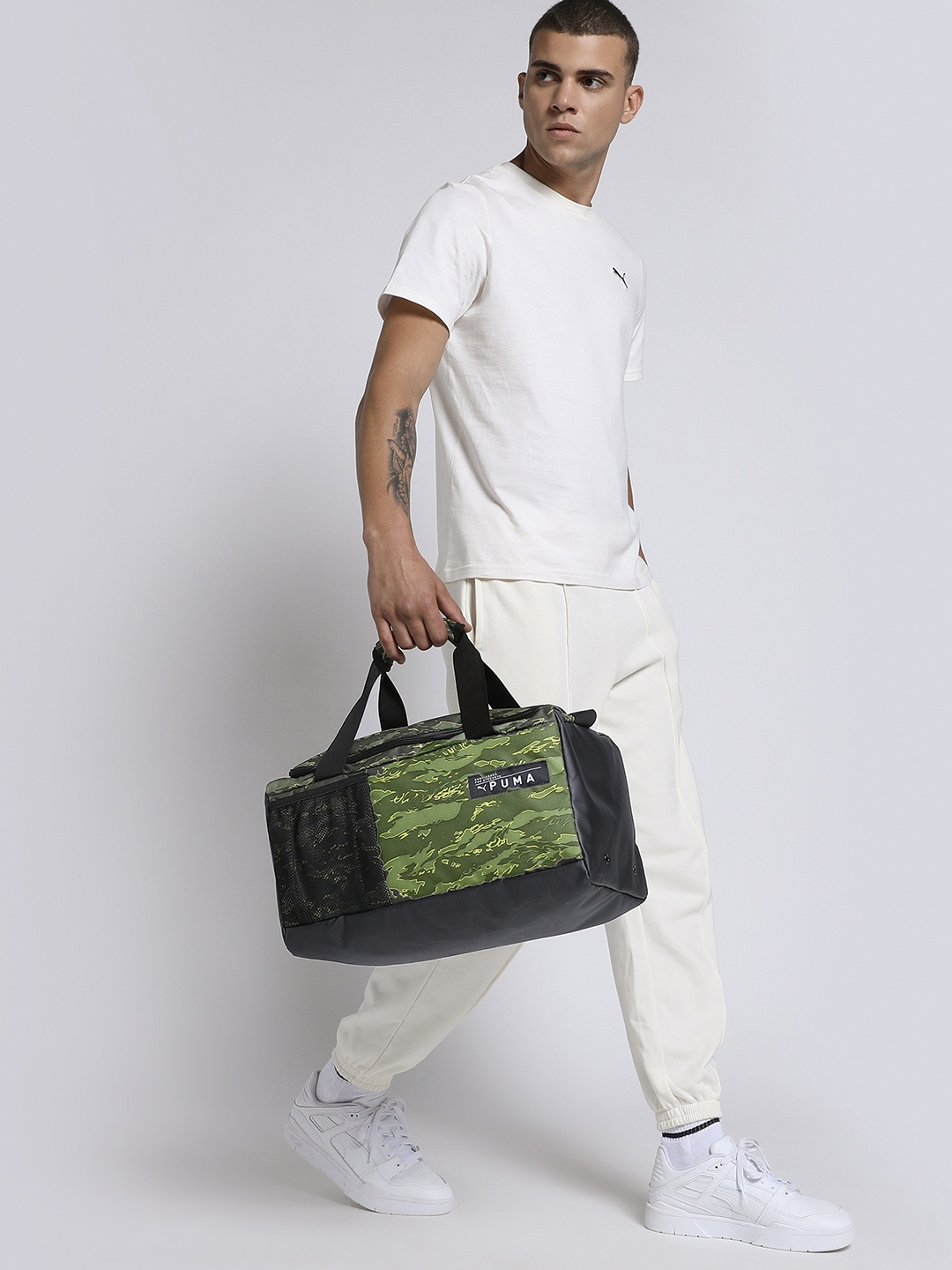 

Puma Camouflaged Training Sports Bag, Olive