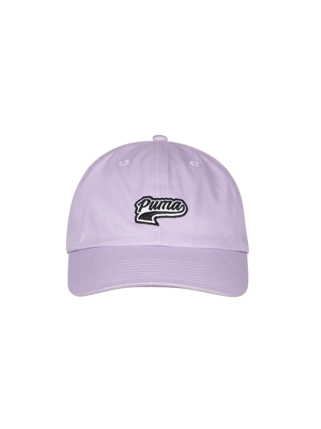 

Puma Unisex Brand Script Logo Embroidered Pure Cotton Baseball Cap, Violet