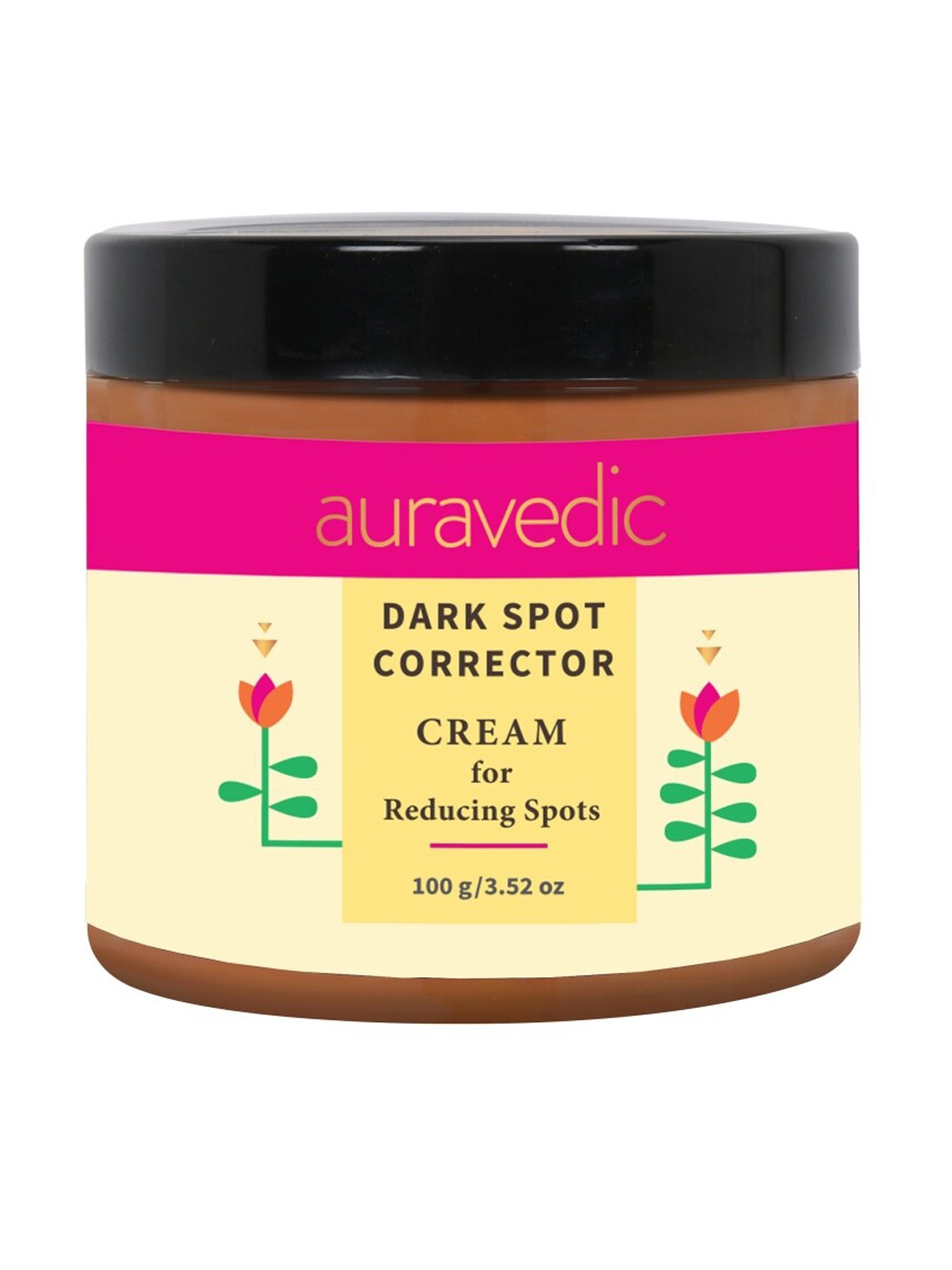 

Auravedic Dark Spot Corrector Cream with Turmeric & Avocado Oil - 100 g, Yellow