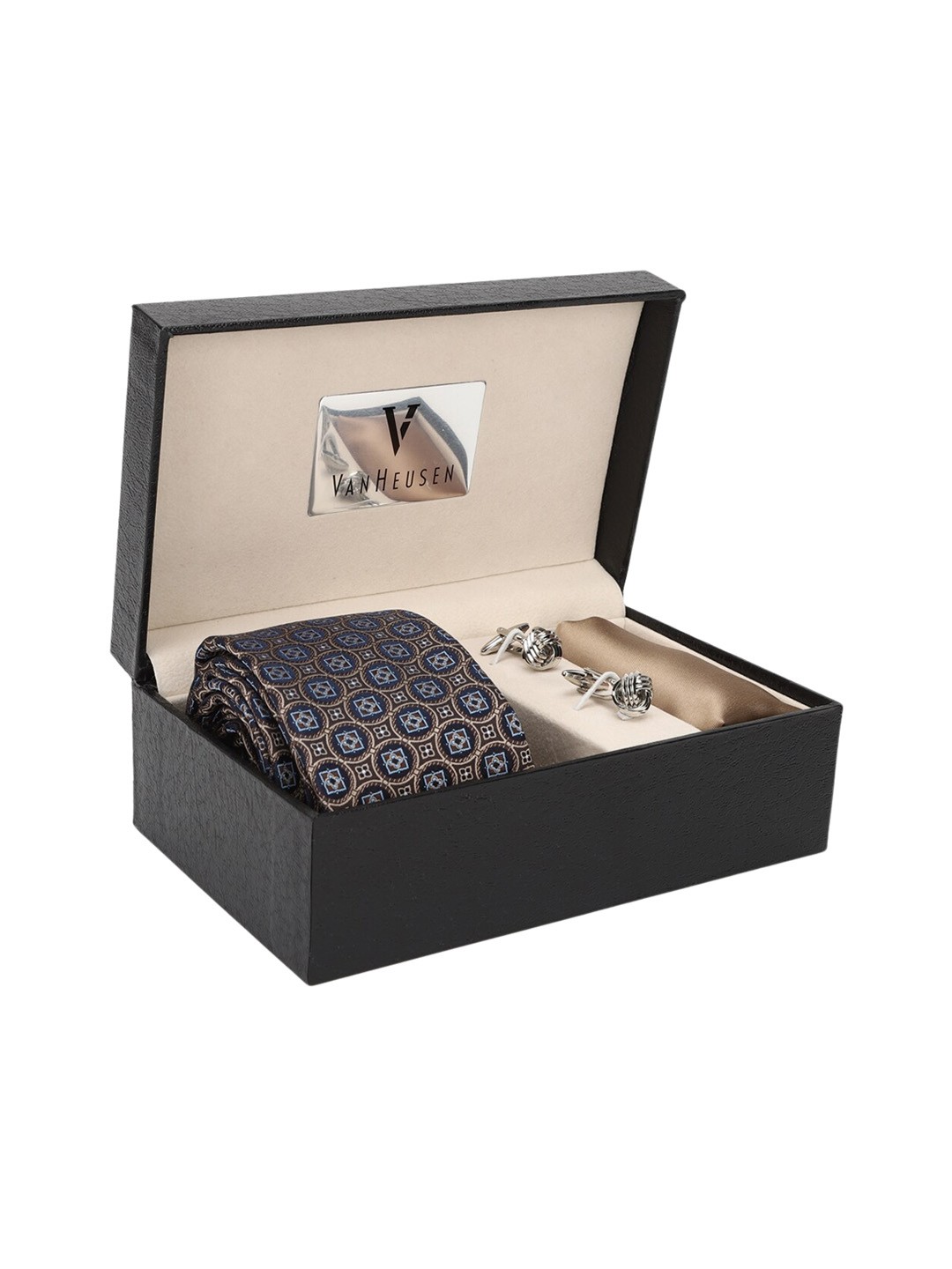

Van Heusen Printed Accessory Gift Set, Navy blue