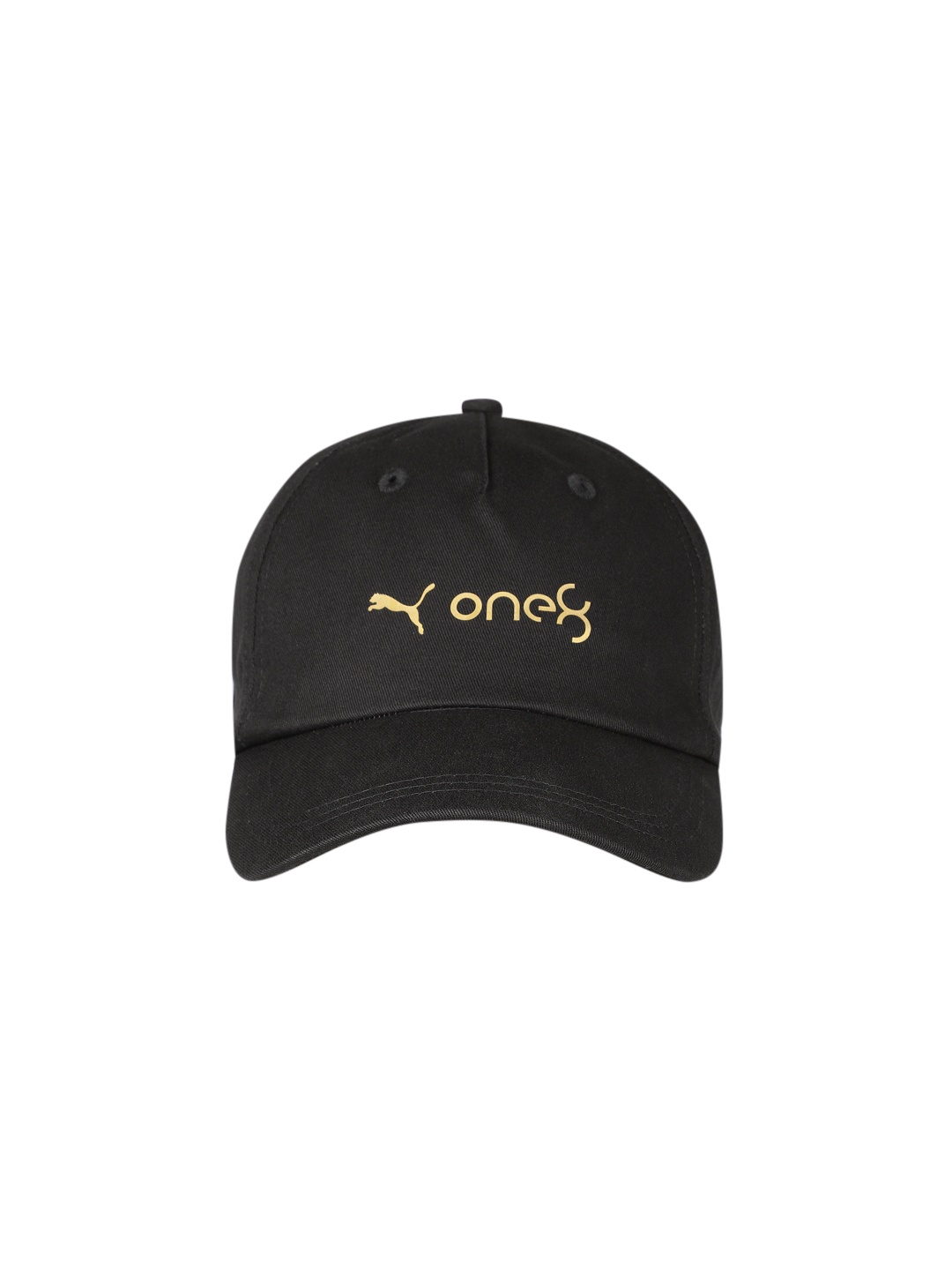 

one8 x PUMA Unisex Gold Foil Baseball Cap, Black