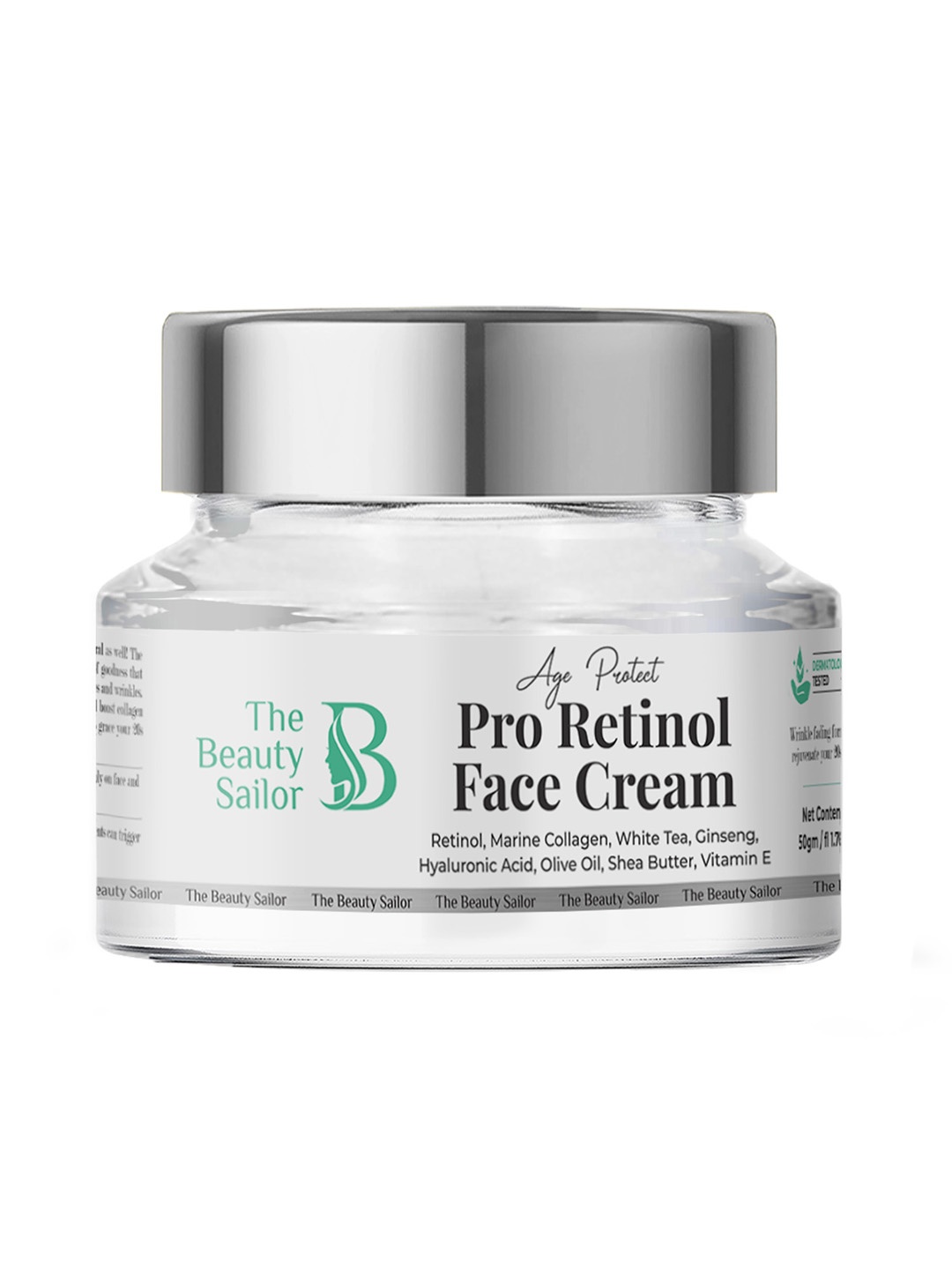 

The Beauty Sailor Age Protect Pro-Retinol Face Cream with Shea Butter & Ginseng - 50 g, White