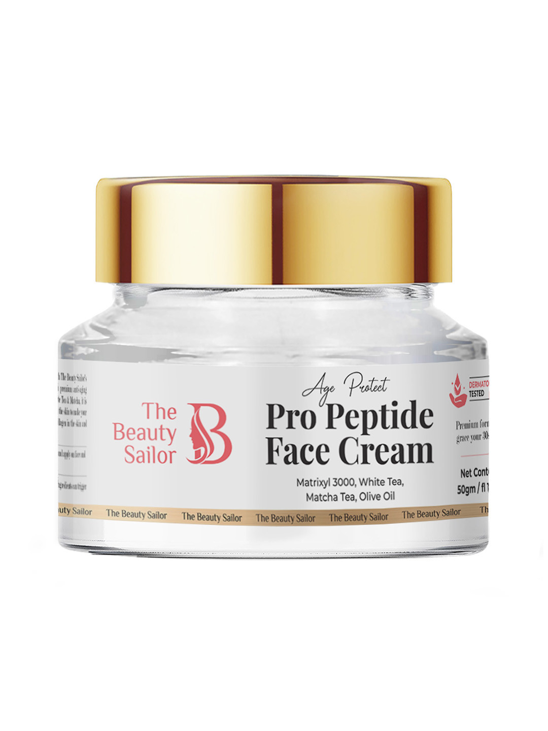

The Beauty Sailor Age Protect Pro-Peptide Face Cream with Olive Oil & White Tea - 50 g