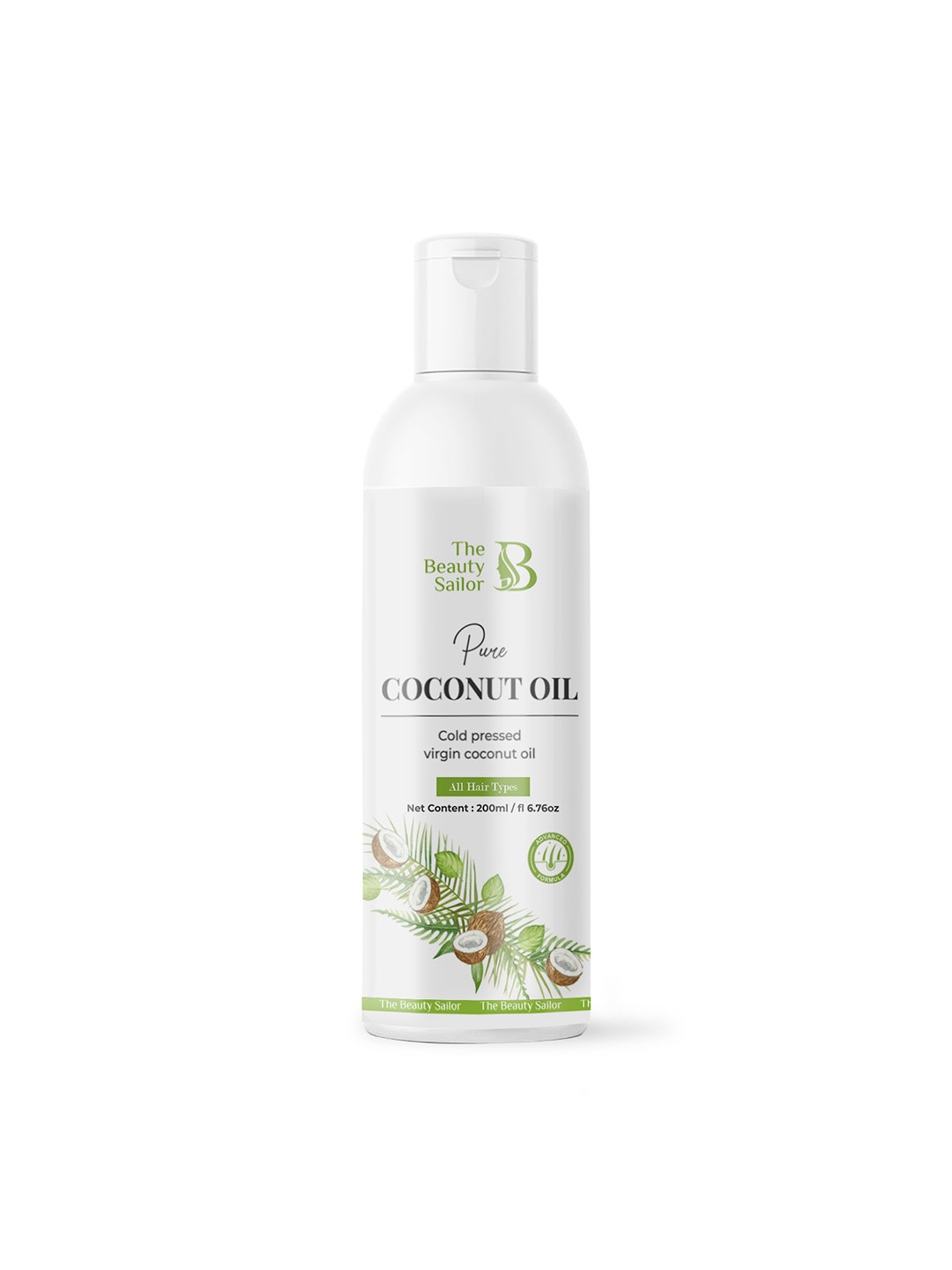 

The Beauty Sailor Pure Cold Pressed Virgin Coconut Oil - 200ml, White