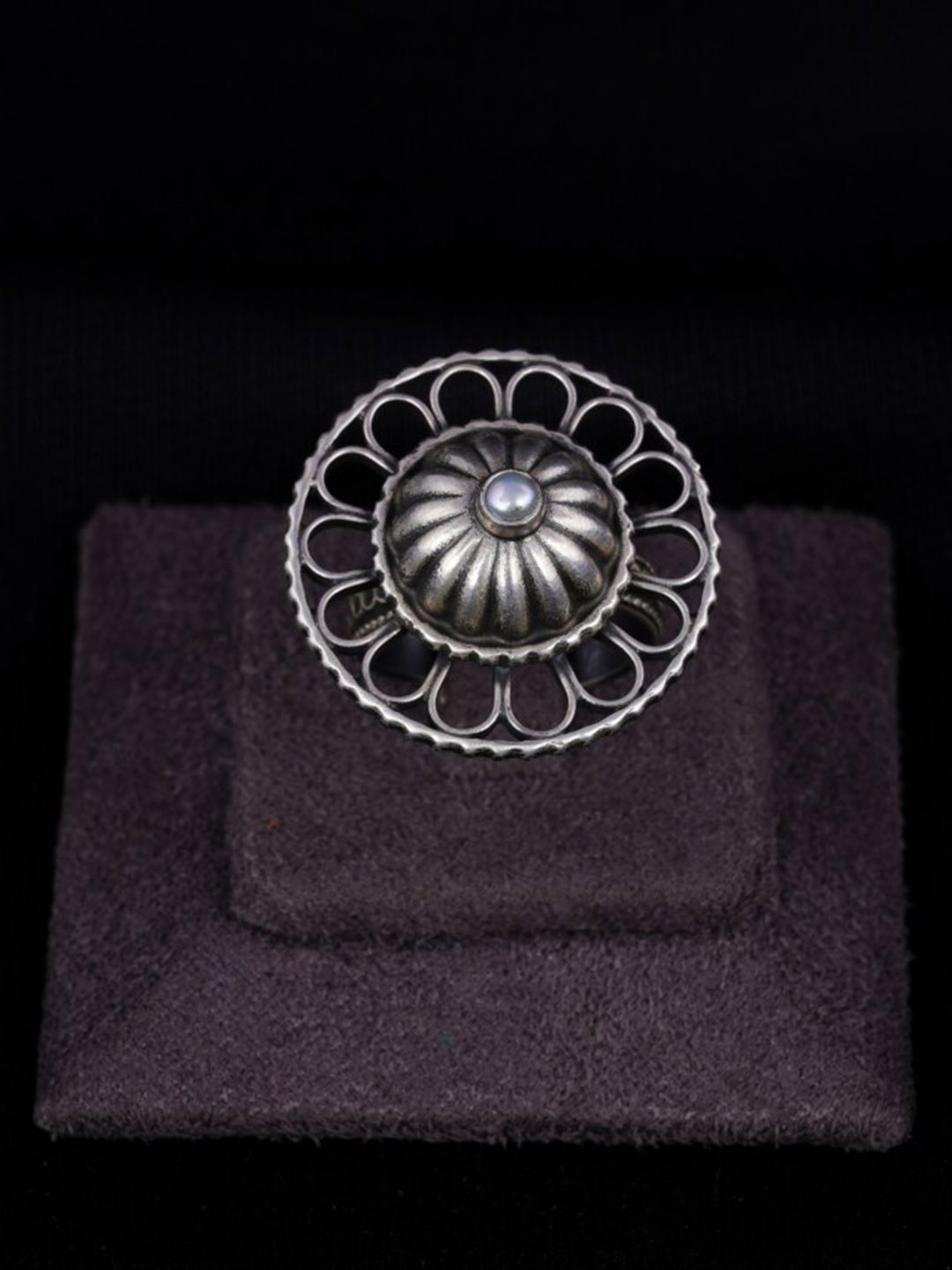 

Shyle 925 Sterling Silver Silver Plated Adjustable Finger Ring