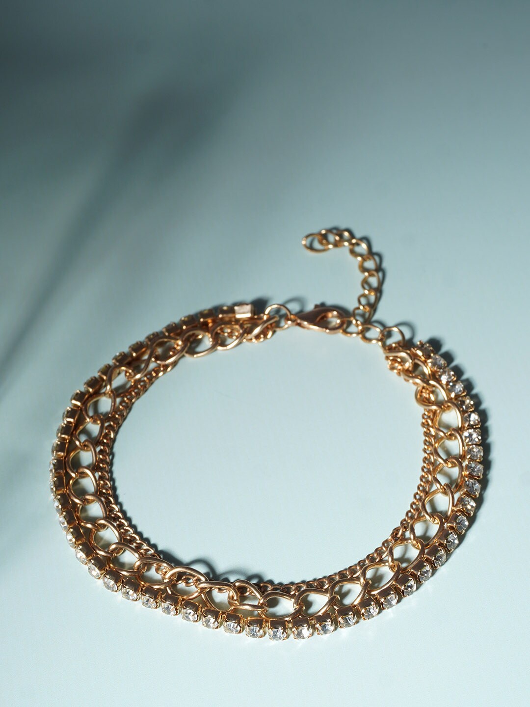 

Ferosh Beaded Chain Anklet, Gold