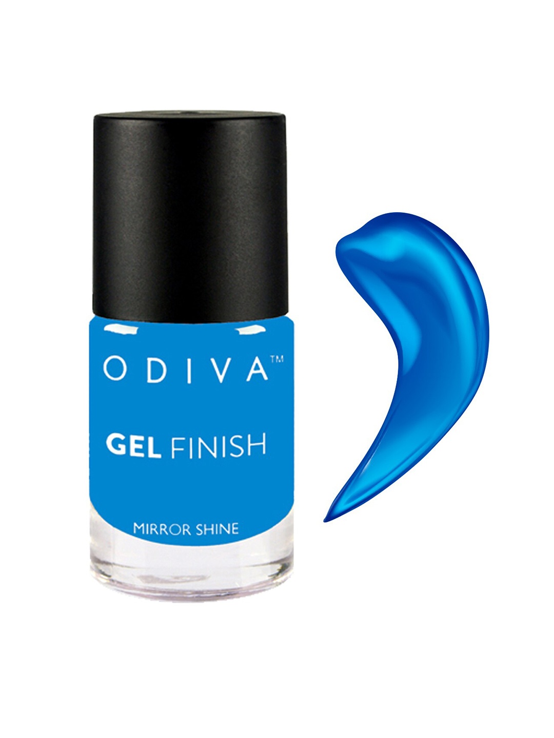 

ODIVA Gel Finish Mirror Shine Long-Wearing Nail Polish 11 ml - Mermaid Princess 061, Blue