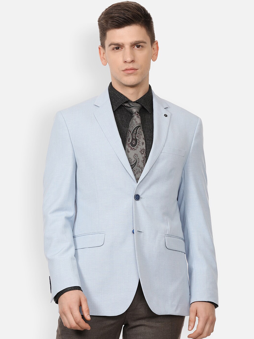 

Van Heusen Single Breasted Slim-Fit Blazers, Blue