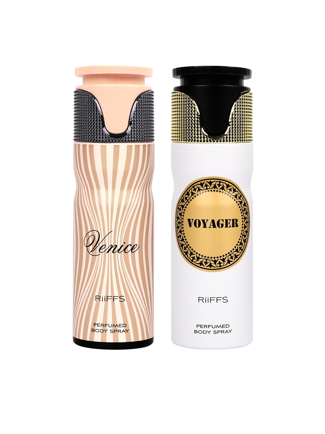 

RIIFFS Set Of 2 Long-Lasting Deodorant 200ml each - Venice & Voyager, White