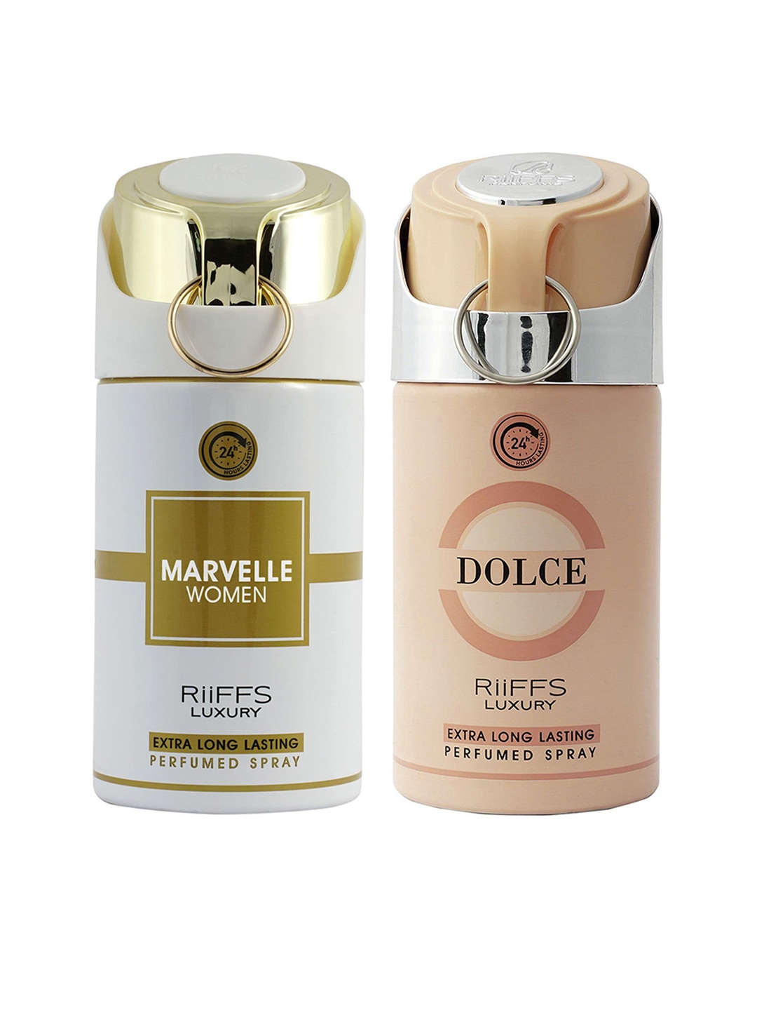 

RIIFFS Set Of 2 Long Lasting Deodorant 250ml Each - Marvelle Women & Dolce, White