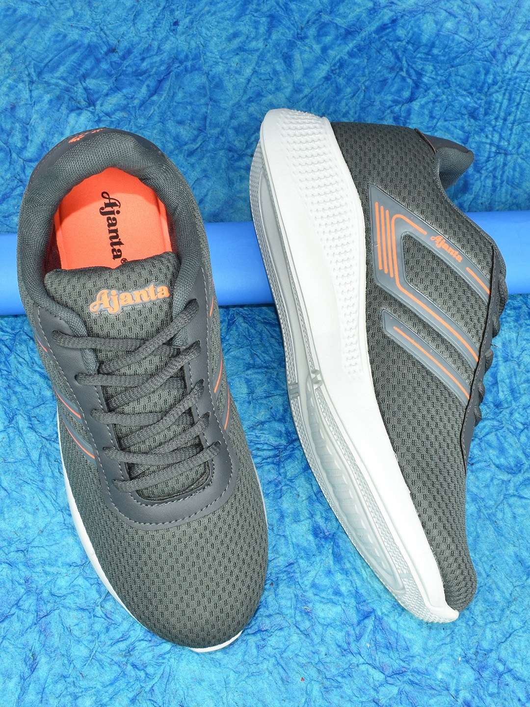

Ajanta Men Mesh Non-Marking Running Shoes, Grey