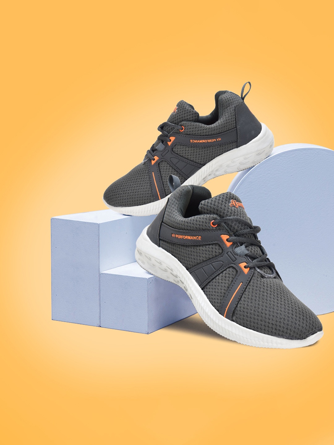 

Ajanta Men Mesh Non-Marking Running Shoes, Grey
