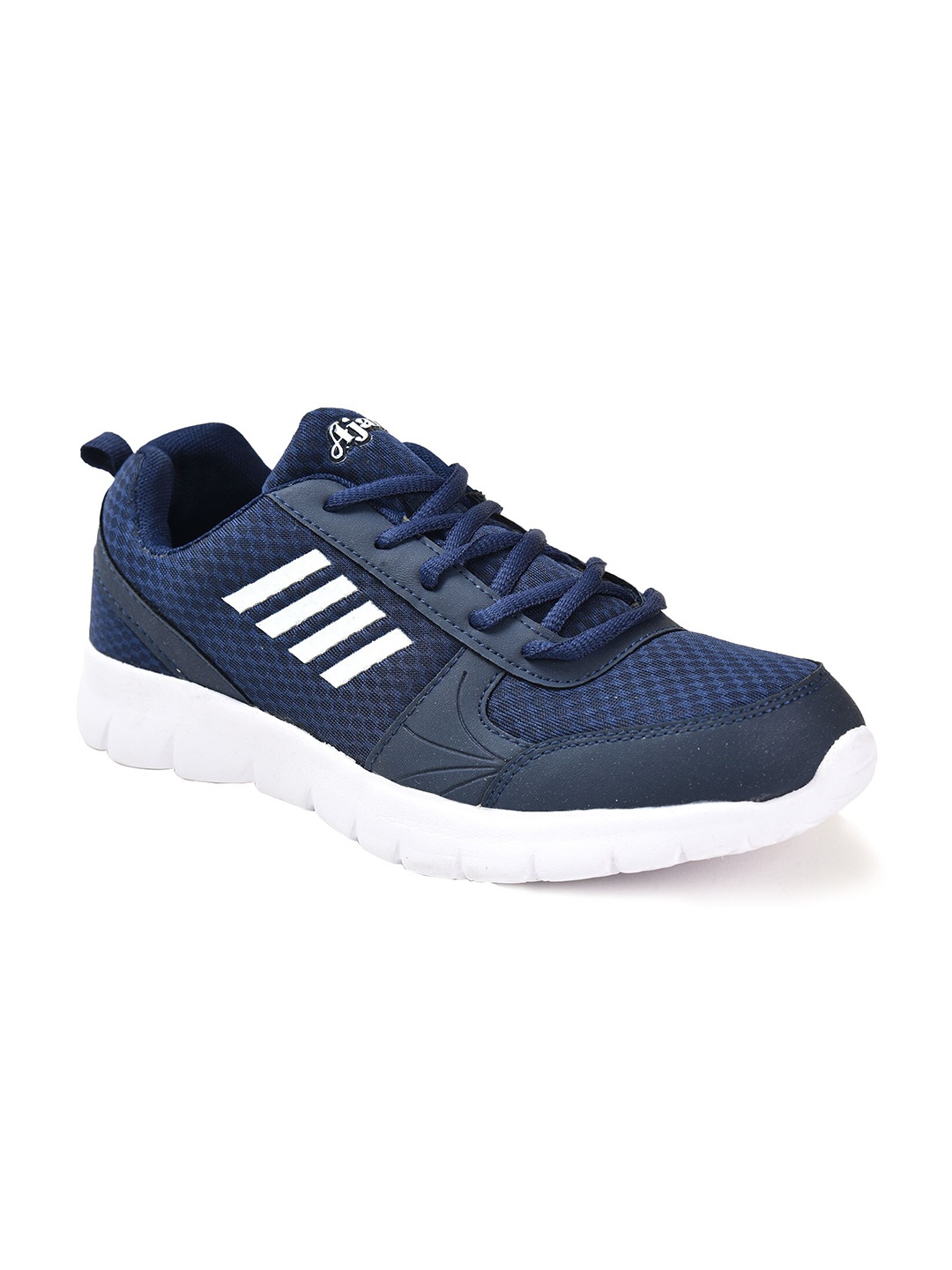 

Ajanta Men Mesh Non-Marking Running Shoes, Navy blue