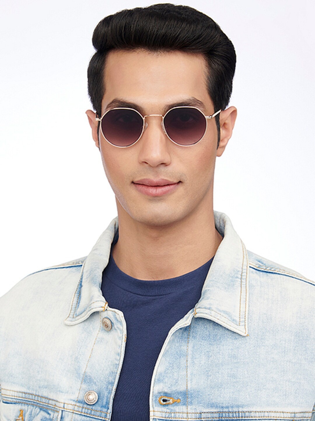 

Vincent Chase Lens & Round Sunglasses with UV Protected Lens 204848, Brown