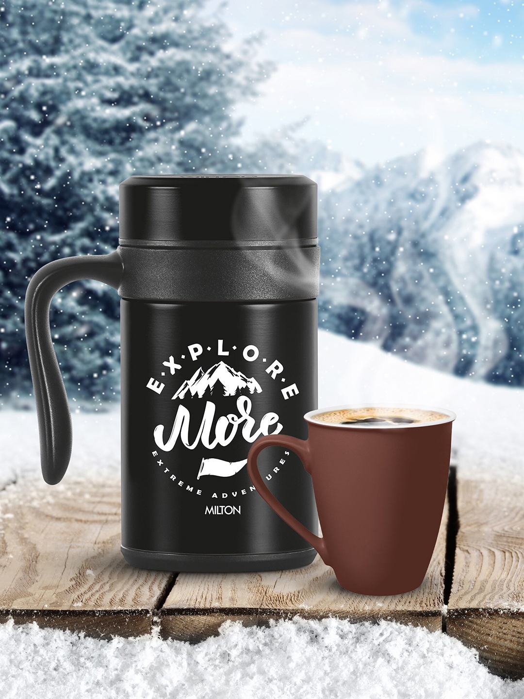 

Milton Cosmic 500 Black Thermosteel Mug 440 ml