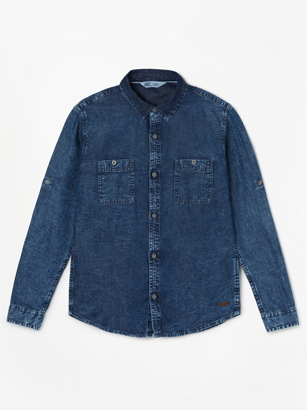 

Fame Forever by Lifestyle Boys Typography Printed Denim Casual Shirt, Blue