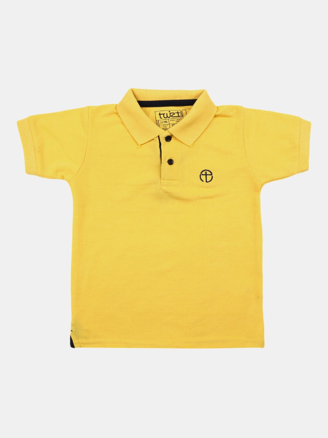 

V-Mart Boys Polo Collar Cotton T-shirt, Yellow
