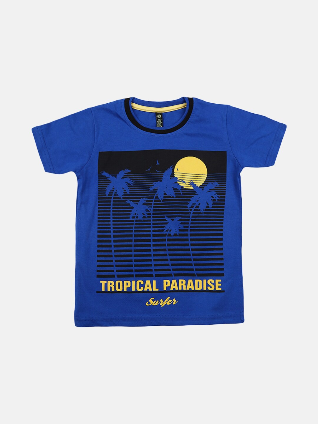 

V-Mart Boys Graphic Printed Cotton T-shirt, Blue